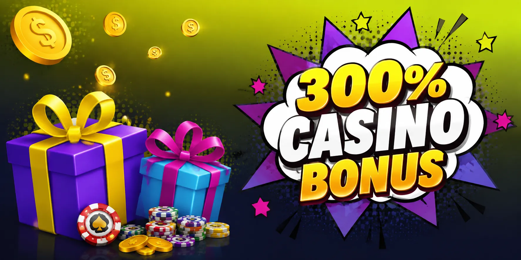 300% Casino Bonus