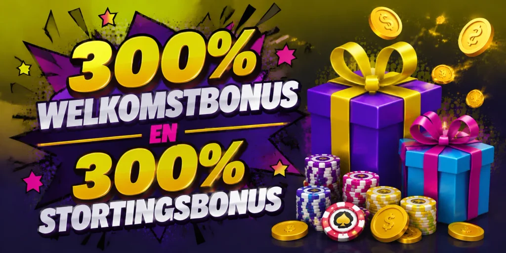 300% Welkomstbonus En 300% Stortingsbonus