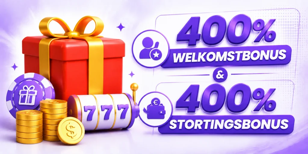 400% Welkomstbonus En 400% Stortingsbonus