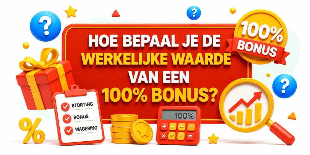 Hoe Bepaal Je De Werkelijke Waarde Van Een 100% Bonus?