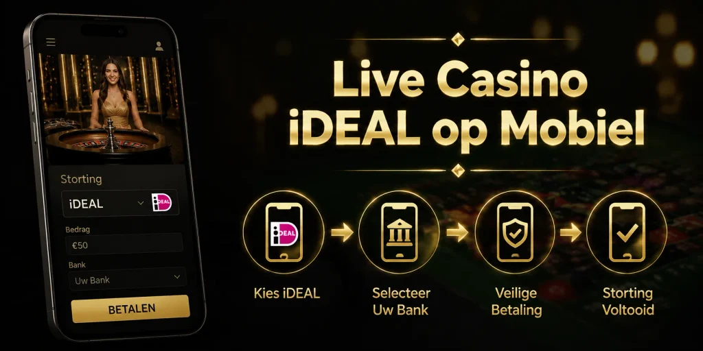Live Casino iDEAL op Mobiel