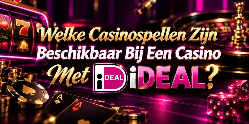 Welke Casinospellen Zijn Beschikbaar Bij Een Casino Met iDEAL?